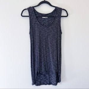 madewell | black and white striped sleeveless tank small